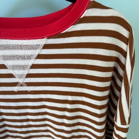 Free People We The Free Cool and Classic Crewneck Coffee Brown Size Large - Picture 9 of 13